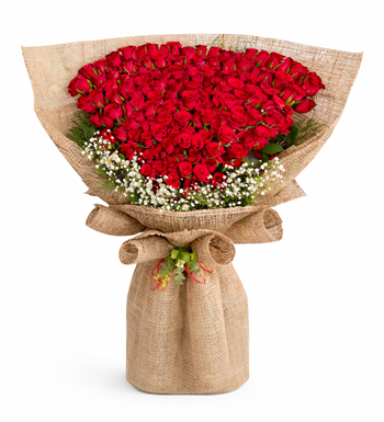 101 gül, kırmızı gül buketi, premium gül, büyük gül buketi