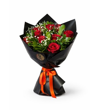11 kırmızı gül buketi, çanakkale çiçek siparişi, kırmızı gül